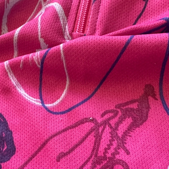 Women’s Pink Terry Bike Shirt Jersey Size Small S with back pockets - Picture 7 of 10